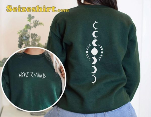 Nevermind Park Jimin Tattoo Moon Phases Yoongi BTS Sweatshirt For Army