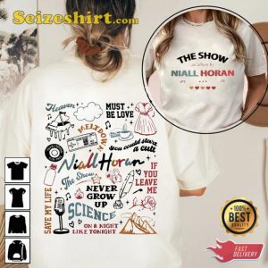 Niall Horan Double Side The Show Album Track List Music Tour Shirt
