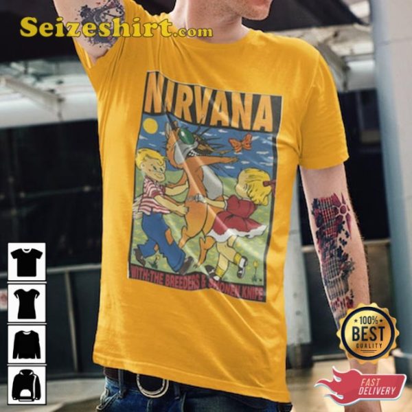 Nirvana Concert Rock N Roll Nirvana Fan Gifts Graphic Rock Tee