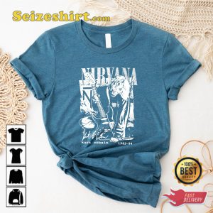 Nirvana Guitarist Kurt Cobain In Concert Thank You For Memories Shirt