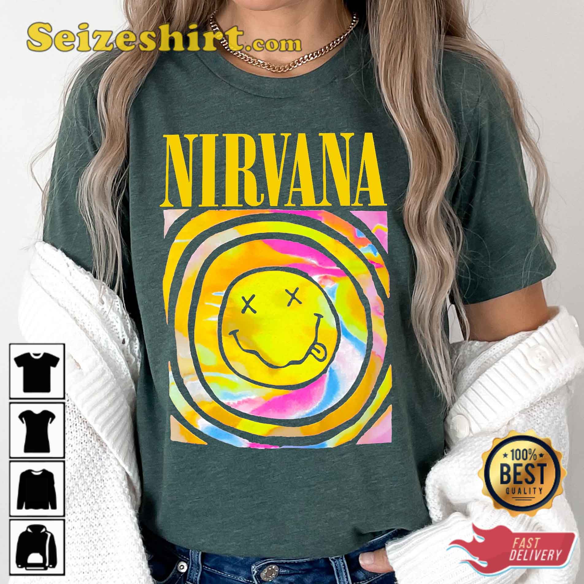 Nirvana Smile Face Smells Like Teen Spirit Sweatshirt