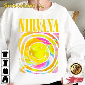Nirvana Smile Face Smells Like Teen Spirit Sweatshirt