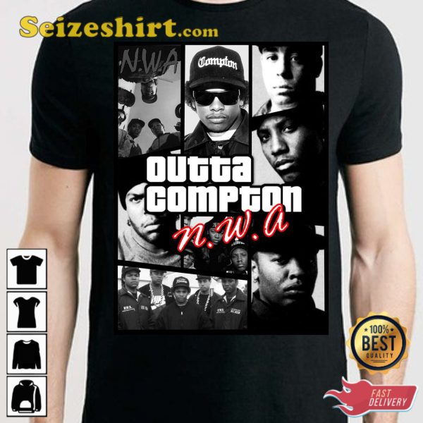 Nwa Compton NWA Dj Yella Hip Hop UK T-Shirt