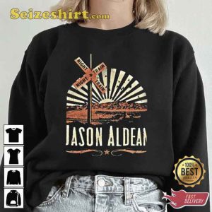 Palangan Jason Aldean Retro 90s Design Unisex Sweatshirt