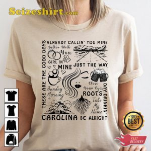 Parmalee Feels Like Carolina Playlist Country Music Fan Gift Tee Shirt