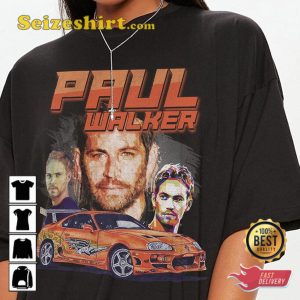 Paul Walker V1 Fast And Furious Fast X Racing 90s Vintage Tee Shirt