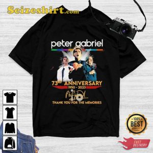 Peter Gabriel 73rd Anniversary The Tour 1950-2023 T-shirt