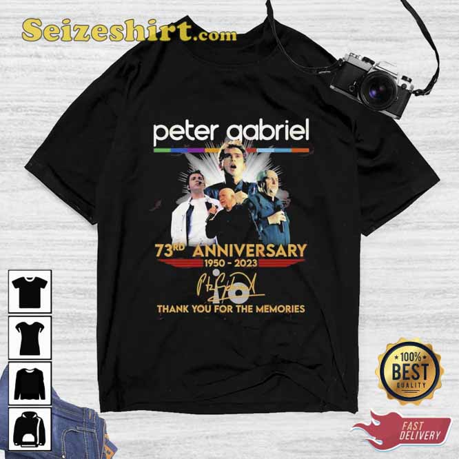 Peter Gabriel 73rd Anniversary 1950 2023 The Tour 2023 T-shirt 
