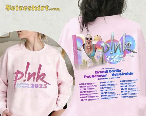 Pink Summer Carnival World Tour 2023 With Special Guest T-Shirt