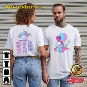 Pink Summer Carnival 2023 Tour Trustfall Fan Gift 2 Side Shirt