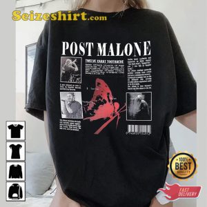 Post Malone Twelve Carat Toothache Europe Posty Fan T-shirt