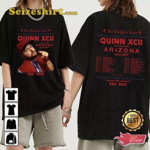 Quinn XCII Plans The Peoples Tour 2023 Fan Gift Double Side T shirt