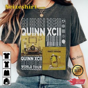 Quinn XCII The Story Of Us Album Cover Fan Gift Tee Shirt