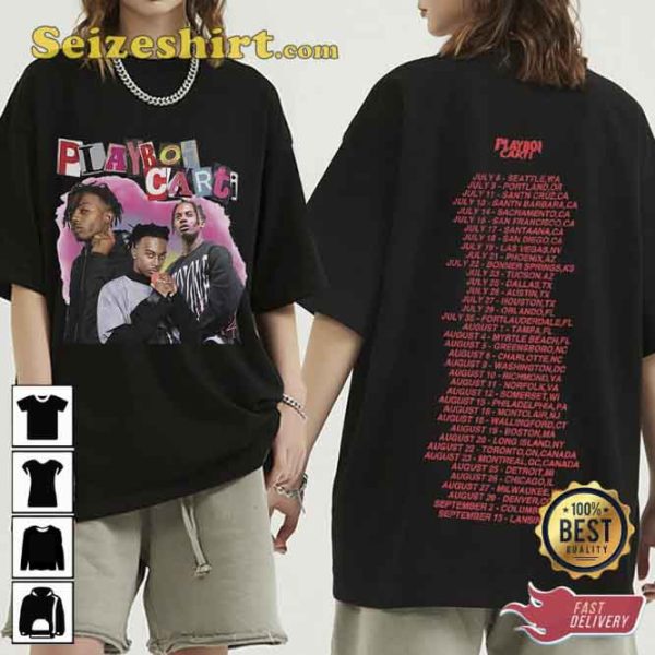 Rapper Playboi Carti T Shirt Men Women Summer Fashion Cotton T-shirt