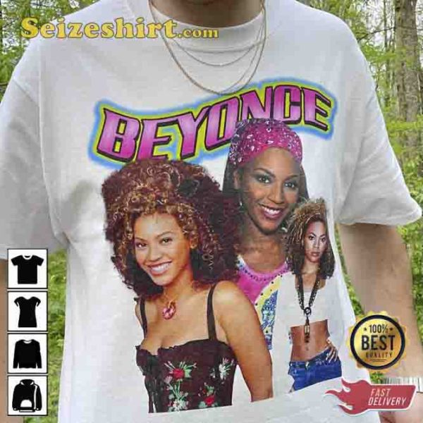 Rare Beyoncé Shirt Y2K Throwback Custom Bootleg Rap Tee