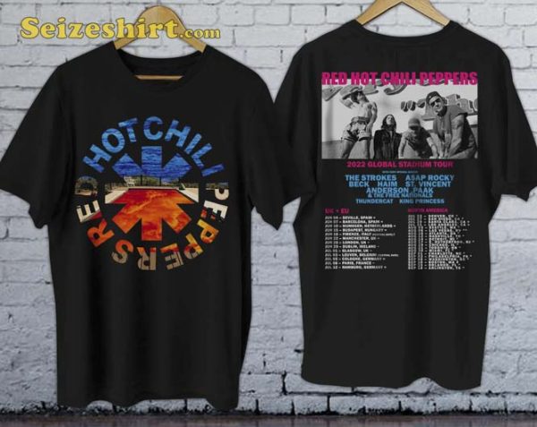 Red Hot Chili Peppers Fan Global Stadium Rock Music Tee