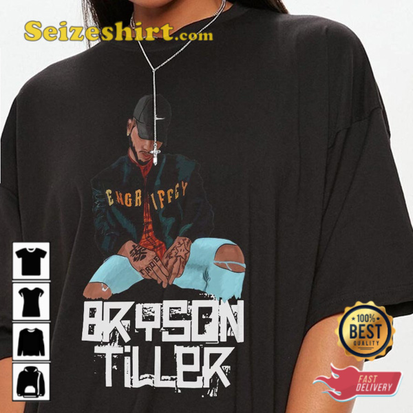 Retro Bryson Tiller Back And Im Better 2023 Tour Pen Griffey Fan Gift Shirt