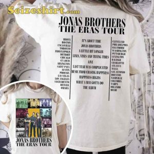 Retro Jonas Brothers The Eras Tour 2023 On Broadway T-Shirt