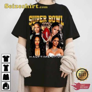 Rapper Rihanna 2023 Super Bowl Halftime Show T-shirt