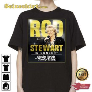 Rod Stewart In Concert With Cheap Trick Tour Shirt