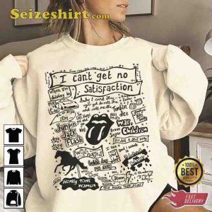 Groovy Rolling Stones I Cant Get No Satisfaction Sweatshirt