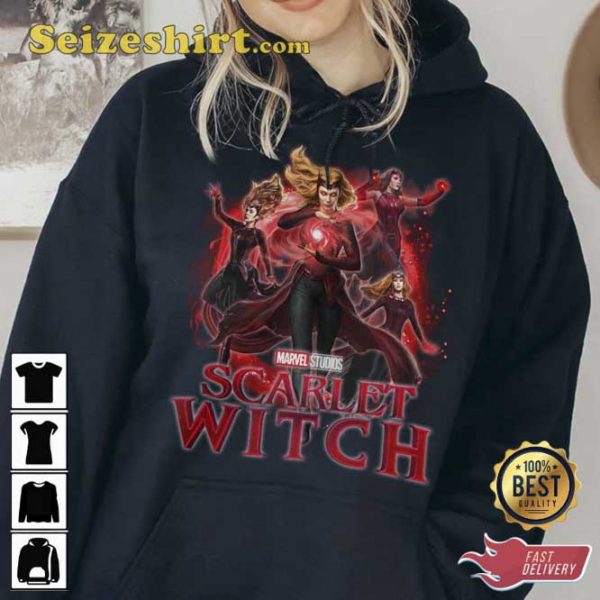 Elizabeth Olsen Scarlet Witch Marvel Wanda Maximoff Cinematic Universe Shirt