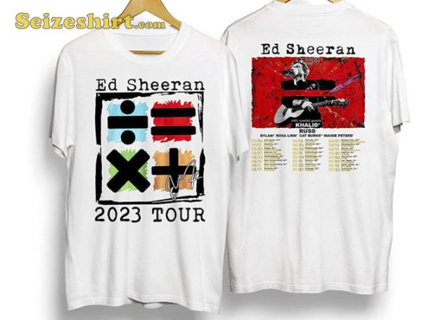Sheeran Signatures Mathematics Ed 2023 Tour Dates Shirt For Fans