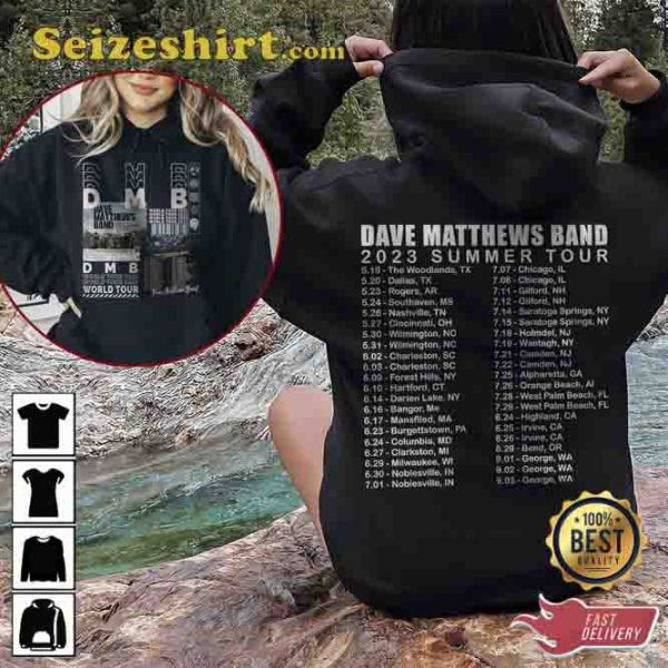 Y2K Merch Vintage DMB Tour 2023 North American Tour Side Sweatshirt