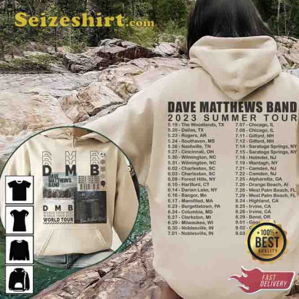 Y2K Merch Vintage DMB Tour 2023 North American Tour Side Sweatshirt