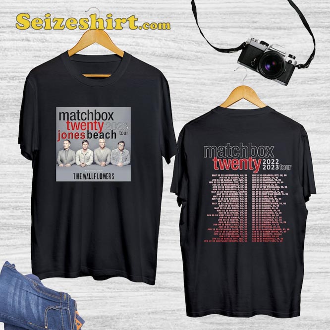 Matchbox Twenty Music Band Jones Beach Tour 2023 The Wallflower Shirt