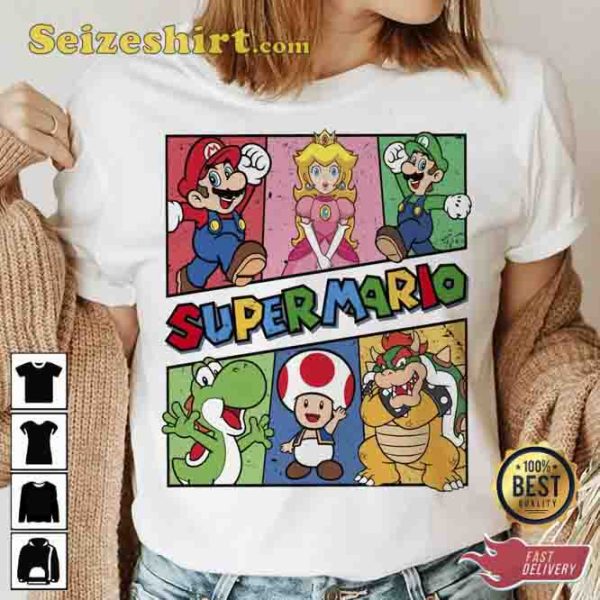 Super Mario Bros Movie Funny Cotton Unisex Shirt