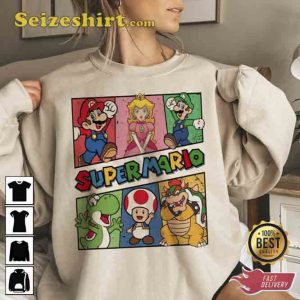 Super Mario Bros Movie Funny Cotton Unisex Shirt