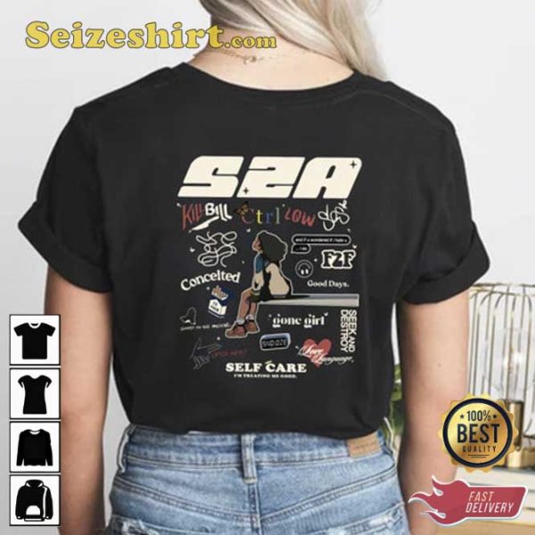 SZA Ctrl Low Good Days Graphic Tee Shirt