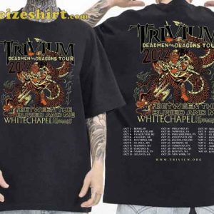 TRIVIUM Deadman and Dragons Tour 2023 Music Concert T-Shirt