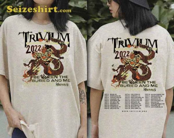 TRIVIUM Deadman and Dragons Tour 2023 Music Concert T-Shirt