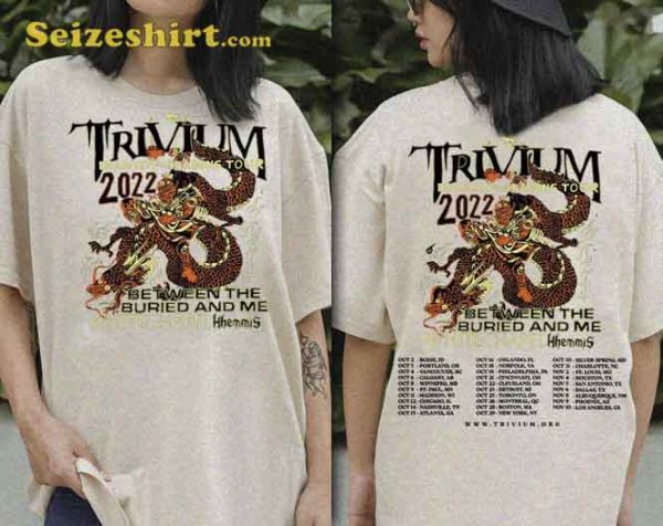 Trivium Deadmen And Dragons Tour 2023 Between The Buried And Me T-Shirt