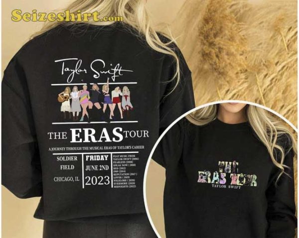 TS Eras Tour 2023 A Journey Throught Time Sweatshirt for Swiftie