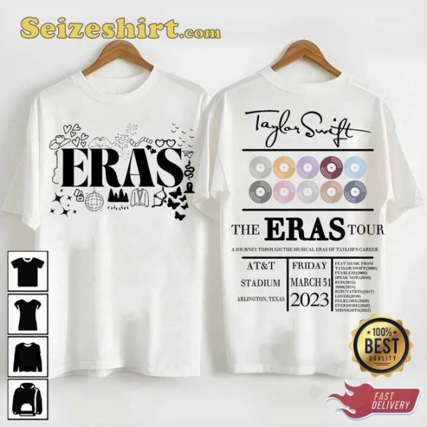 Taylor Swift The Eras Tour 2023 A Journey Unisex Tee