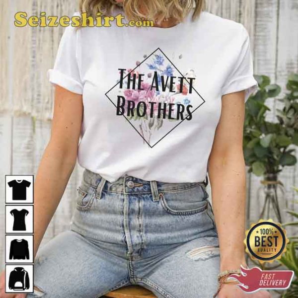 The Avett Brothers Flower Cotton T-Shirt
