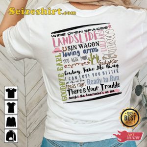 The Chicks Country Music Tour Tracklist Dixie Chicks Fan Shirt