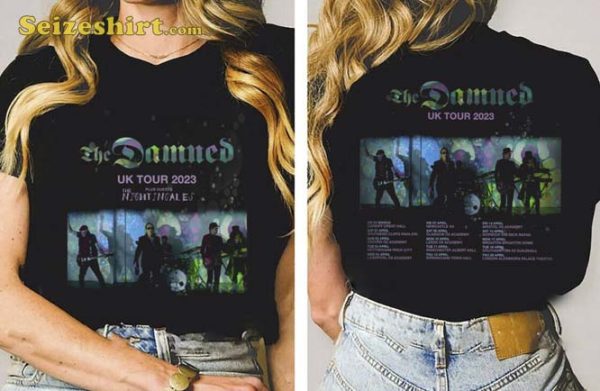 The Damned London 2023 New Tour T-Shirt For Fans