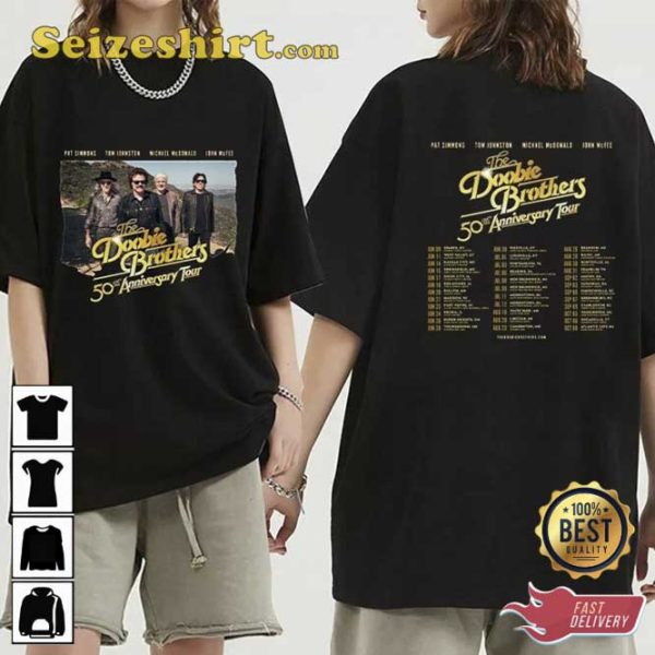 The Doobie Brothers 50th Anniversary Tour Shirt For Fans