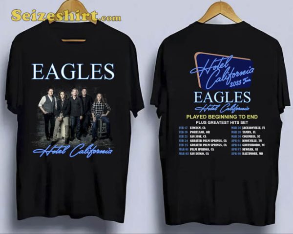 The Eagles Hotel California Tour 2023 Shirt For Rock Fans