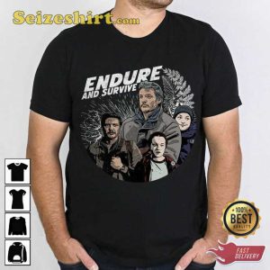 The Last Of Us Joel Ellie Comic Book Style Endure And Survive T-Shirt