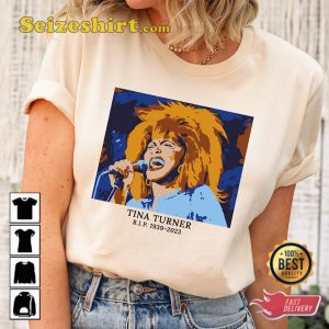 Tina Turner Rest In Peace Queen of Rock n Roll Fan Tee Shirt