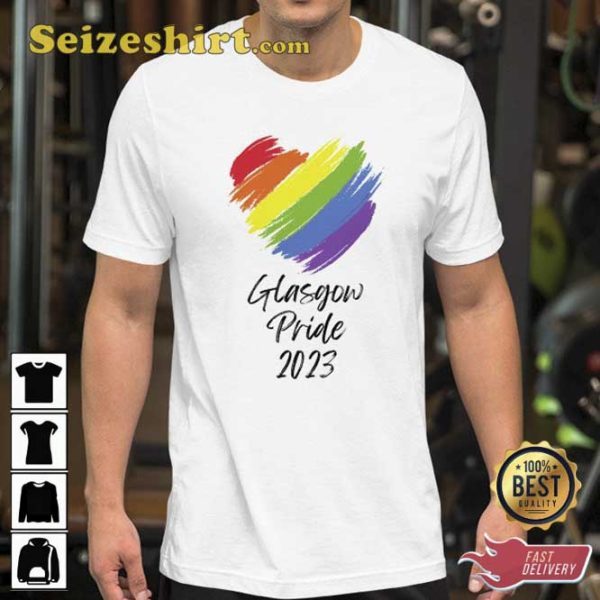 Unisex LGBTQ+ Glasgow Pride Month 2023 Tee Shirt