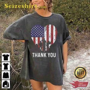 Veteran Thank You American Soldier Tee Shirt