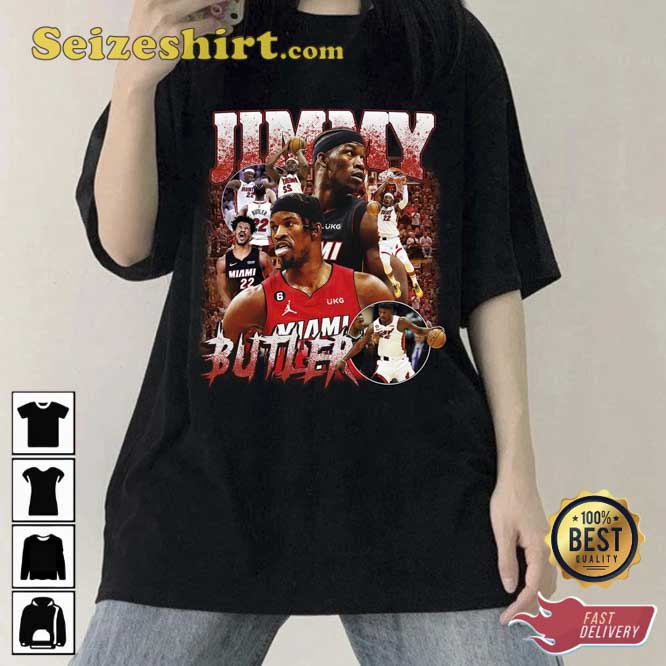 Jimmy Butler Jimmy Buckets Retro Vintage 90s Style T-Shirt NBA