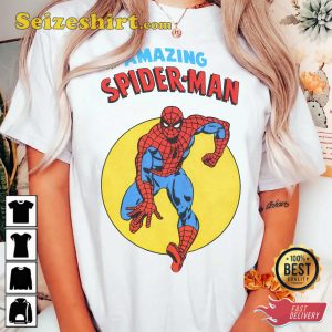 Spider-Man Comfort Retro Comic MCU Fans Gift Tee Shirt