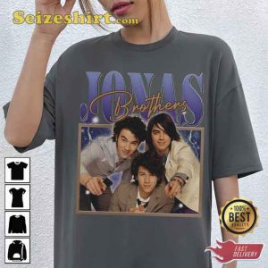 Jonas Brothers Rock Band Vintage Bootleg Cotton Tee Shirt